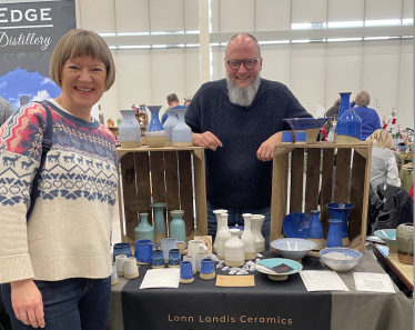 Lonn Landis makes beautiful ceramics in Neston